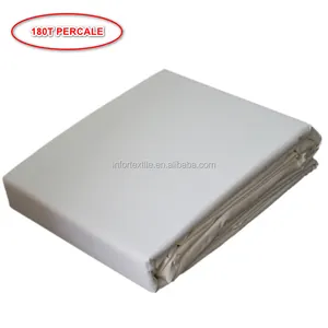 Giá Rẻ Tấm Phẳng TC180 Polycotton 60X108 "Trắng Khách Sạn Textil Sử Dụng Trong Kho