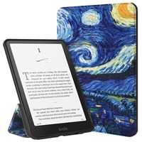 Kindle Paperwhite Generasi ke-12 Baru, E-book 7-inci dengan Casing Pelindung Kain Bertekstur