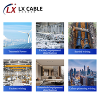 LX Industrielles Kupferkern-PVC-Kabel 10mm 16mm 25mm 35mm 50mm 70mm 95mm 120mm 150mm 185mm 240mm 300mm SWA Armiertes Stromkabel