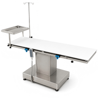 Table d'opération vétérinaire pour clinique vétérinaire XY ACS05, table de chirurgie électrique avec plateau latéral et commande manuelle
