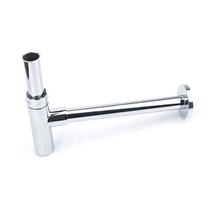 Plumbing Adjustable Brass Chrome Sink Waste Pipe Round Siphon Bottle <strong>P</strong> <strong>Trap</strong> <strong>with</strong> Best Quality - Product Image 2