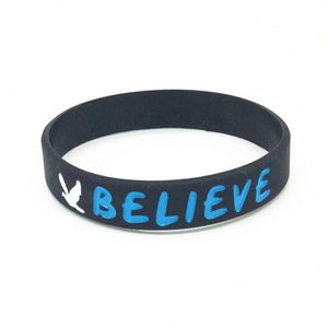 กำไลข้อมือซิลิโคนแบบกำหนดเองราคาถูก สร้างสรรค์สายรัดข้อมือยางของคุณเองพร้อมข้อความหรือโลโก้ สายรัดข้อมือคุณภาพสูงแบบสั่งทำพิเศษ - Product Image 2