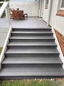 Modern WPC Waterproof Cool Surface Pool Decking for Outdoor Garden Patios Above Ground Pools &amp; Wholesale Portable <strong>Decks</strong> - Product Image 3