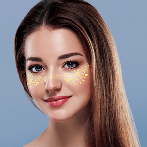 Gold Glitter Freckle Temporary <b>Tattoo</b> Sticker Waterproof Small Size <b>Paper</b> Makeup Patch for Party Festival Professional Use - Product Image 2