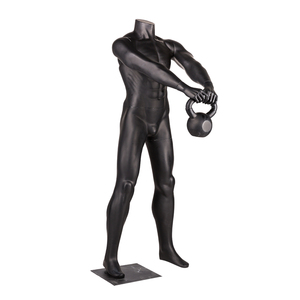 Maniquí Masculino Deportivo Negro de <span class=keywords><strong>Tamaño</strong></span> <span class=keywords><strong>Real</strong></span> para Exhibición de Ropa, con Músculos y Capacidad para Levantar Pesas - Product Image 4