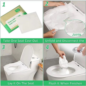 Bán buôn Flushable giấy vệ sinh dùng một lần chỗ ngồi bao gồm với gói cá nhân - Product Image 3