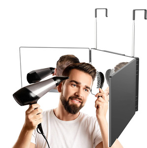 Specchio LED Portatile per Trucco e Parrucchiere con Cornice in Metallo Pieghevole a 360 Gradi e Ganci, Vendita all'Ingrosso - Product Image 3