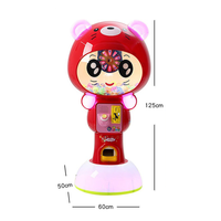 Distributeur automatique de jouets en capsules Baby Bear Coin Operated Naughty Tiger Twister, construction métal et plastique, garantie usine 1 an, prix abordable