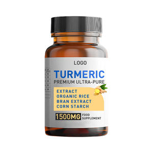 Extrait de curcumine 60 capsules Compléments alimentaires à base de plantes pour adultes Marque OEM Soutien à la santé cardiaque Antioxydant Durée de conservation de 24 mois 2 capsules - Product Image 1