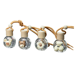 ขวดน้ำหอมน้ำหอมปรับอากาศในรถยนต์ขวดน้ำหอมแบบแก้วใส่รถได้แบบเติมได้ - Product Image 1