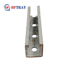 Supports de rail en acier inoxydable perforé sur mesure pour extérieur, finition SS304/SS316, marque HONG FENG, pour cadre solaire