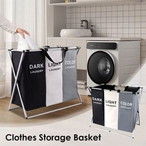 <b>Large</b> Home Foldable Dirty Laundry Sorter <b>Bin</b> Storage Bag Drawer for Clothes and Toys Convenient Dirty Laundry Hamper - Product Image 2