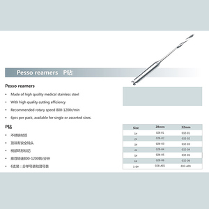 Lime endodontiche dentali in acciaio inossidabile alesatrice per pigiate/cancelli a planata trapano a canale radicolare a spirale 28/32MM #1-#6 - Product Image 5