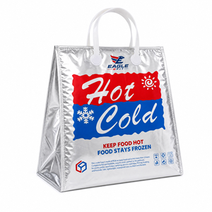 Bolsa Térmica Aislante de Papel Aluminio Reutilizable con Asa y Cierre Autoadhesivo para Retención de Calor y Frío en Entrega de Alimentos - ¡Gran Oferta! - Product Image 2
