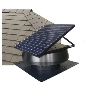 Công cụ Vent mái xả làm mát không khí cho nhà kính làm mát bán buôn gác mái năng lượng mặt trời Powered Quạt thông gió với pin cho nhà
