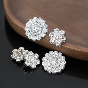 <strong>Buttons</strong> Customized Zircon Crystal <strong>Rhinestone</strong> <strong>Button</strong> Sew On <strong>Metal</strong> <strong>Buttons</strong> <strong>for</strong> Sweater And Fur Coat - Product Image 2
