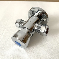 Robinet de douche moderne à poignée unique en laiton poli motif de pulvérisation de pause robinets chromés à retardement avec compteur d'hôtels