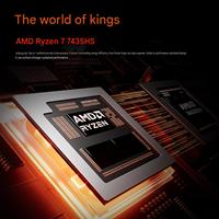 PC Mini Gaming AMD Ryzen 7 7435HS RX 6600M Grafis Khusus Barebone Mini Desktop PC untuk Gaming dan Workstation