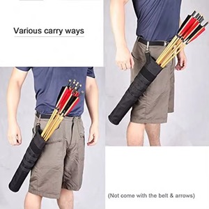 Échantillon gratuit : Équipement de chasse traditionnel avec arc long, sac de transport en cuir pour arc et carquois à flèches avec sangles réglables, organisateur de flèches - Product Image 5