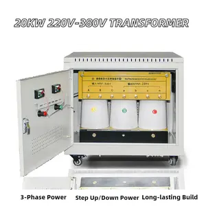HENTG POWER 三相5KVA <span class=keywords><strong>380V</strong></span>/220V 自動降圧変圧器 小型モーター試験および機器メンテナンス用 - Product Image 1