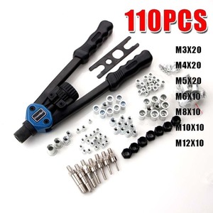 GreenMigo Manual Rivet Nut Gun 110Pcs M3 M12 Home Use Set - Product Image 1