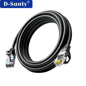 Câble Ethernet D-Sunty Cat6 S/FTP 28AWG, cordon de raccordement PVC, 8 conducteurs solides, RJ45, cuivre pur, 1m 30m, RoHS, fil rond - Product Image 1