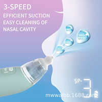 Aspirateur nasal électrique pour bébé, nettoyeur de nez à aspiration, portable, rechargeable, éliminateur de mucus pour nourrissons
