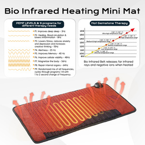 Luxuryade D85 وسادة جمشت بالأشعة تحت الحمراء البعيدة العلاج الحيوي PEMF تسخين الأيونات السالبة ضوء فوتون 1-12 ساعة مؤقت أحمر - Product Image 3