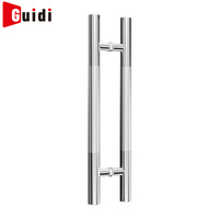 Poignées de porte en verre en acier inoxydable en forme de H modernes pour les portes de bureaux, d'hôtels et de salles de bain - Haute qualité