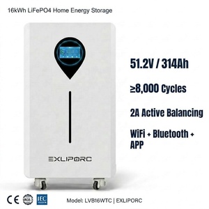 Batería Solar LiFePO4 de 16 kWh, 51.2V 314Ah, Celdas EV Blade, 8000 Ciclos, Monitoreo por WiFi y APP, Sistema de Almacenamiento de Energía Doméstico - Product Image 1