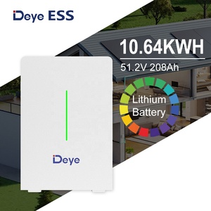 Baterí<span class=keywords><strong>a</strong></span> <span class=keywords><strong>de</strong></span> Almacenamiento Solar <span class=keywords><strong>de</strong></span> Litio Lifepo4 Deye ESS RW-G10.6 <span class=keywords><strong>de</strong></span> 208ah para Montaje en Pared, Precio <span class=keywords><strong>de</strong></span> Contenedor - Product Image 1