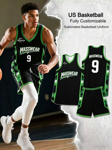 Setelan Seragam Bola Basket Liga Junior Custom, Bahan Mesh Teknologi High-Density 180GSM, Ukuran US YXS-4XL, Desain Siap Pakai, Klub Varsity - Product Image 2