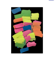 Confettis de papier UV colorés, non toxiques, résistants au feu, biodégradables, respectueux de l'environnement, pour mariage, fête, canon à confettis, marque JINXIN