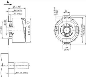 Sick 1064456 DFS60E-TDCK01024 bộ mã hóa gia tăng dfs60 Ethernet mô hình - Product Image 3