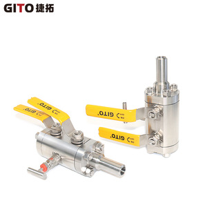 Vanne à double sphère DBB en acier inoxydable soudé, vanne à diaphragme manuelle haute pression pour eau, gaz, huile, personnalisable OEM - Product Image 2