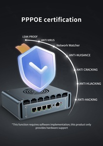 Enrutador suave de 12. ª generación Firewall I7 1265U I5 1235u Pentium 8505 4xi226-V 2,5G Lan Fanless Mini PC OPNsense Proxmox PfSense Host - Product Image 5