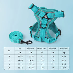 新デザイン 調節可能 引っ張り防止 フロントクリップ 反射材付き ソフトパッド入りベスト 大型犬用 ペットハーネス - Product Image 4