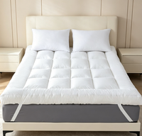 Surmatelas matelassé AOSEN 100% coton, garnissage en alternative au duvet de polyester, surmatelas doux et moelleux avec coins élastiques