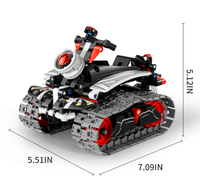 Coche de Acrobacias Robótico 3 en 1 con Programación por APP, Bloques de Construcción, Control Dual, Control Remoto 2.4G, Codificación, Juguete Educativo STEM DIY de Ladrillos para Niños