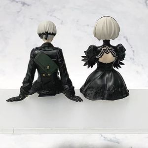 Dessin animé Anime couleur boîte assis modèle ornements <span class=keywords><strong>YoRHa</strong></span> No.9s NieR Automata figurines d'action - Product Image 4