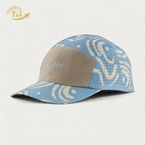 Casquette de baseball respirante en maille 4UGEAR, imprimé géométrique, unisexe, pour l'extérieur, printemps-été, ajustée, bleu clair gris - Product Image 2