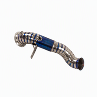 Downpipe de Flujo Superior de Acero Inoxidable 304 de Aleación de Titanio Premium para Mercedes-Benz C250 1.5T 2.0T W205, Optimiza la Velocidad de Respuesta del Turbo, 2014-2020