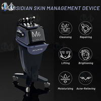 Appareil de soin du visage à jet d'oxygène et à aspiration hydro-dermabrasion 6 en 1 avec nettoyage en profondeur, anti-acné, rajeunissement de la peau pour usage commercial
