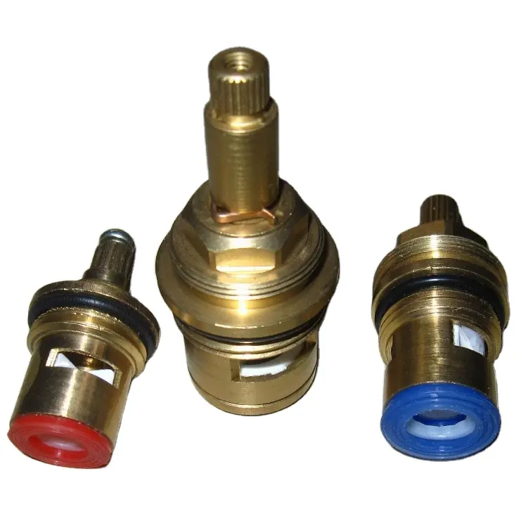 1/2" brass ceramic faucet cartridge 15mm ceramic disc brass cartridge for brass valve plumbing pex valve fittings toolsTUBOMART