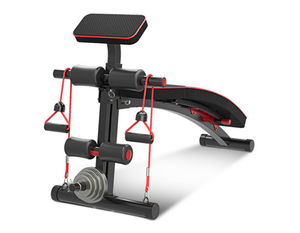 Panca per <span class=keywords><strong>Esercizi</strong></span> Pieghevole e Regolabile <span class=keywords><strong>con</strong></span> Coperture per Pesi, per Uso Domestico - Product Image 5