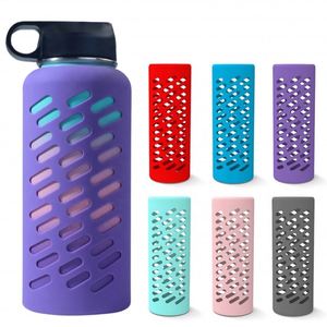 Protective Classic Design Silicone 18oz Water Bottle <b>Boot</b> Sleeve for Hiking with 24 to 36hr Thermal Insulation <b>Cover</b> - Product Image 3