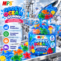 Bonbons liquides tendance Gooey Ocean Gummy Licker, vente en gros, bonbons en vrac, fabricant de bonbons liquides à presser pour enfants, snacks fantaisie
