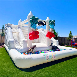 Castello Gonfiabile Bianco con Scivolo, <span class=keywords><strong>Gonfiabili</strong></span> per Feste, <span class=keywords><strong>Parco</strong></span> <span class=keywords><strong>Giochi</strong></span> Gonfiabile - Product Image 6