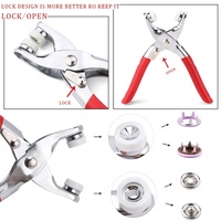 2022 DIY Farbe Messing Metall Ring Prong Druckknopf Schwarz Weiß Rot Orange Gelb Grün Blau Lila Rosa Farbe