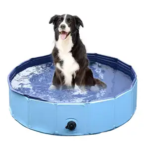 Opvouwbare Hond Zwemmen Peuterbad Hond Zwembad